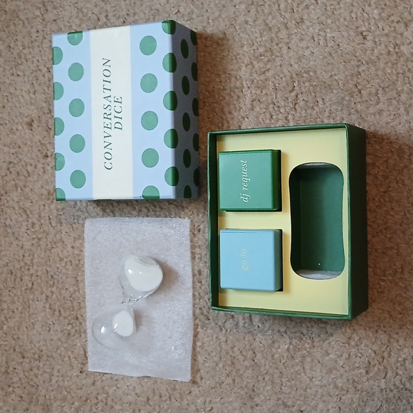 kate spade Other - Kate Spade Green and Blue Conversation Dice Game
